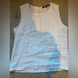 Quince European linen tank xs light blue